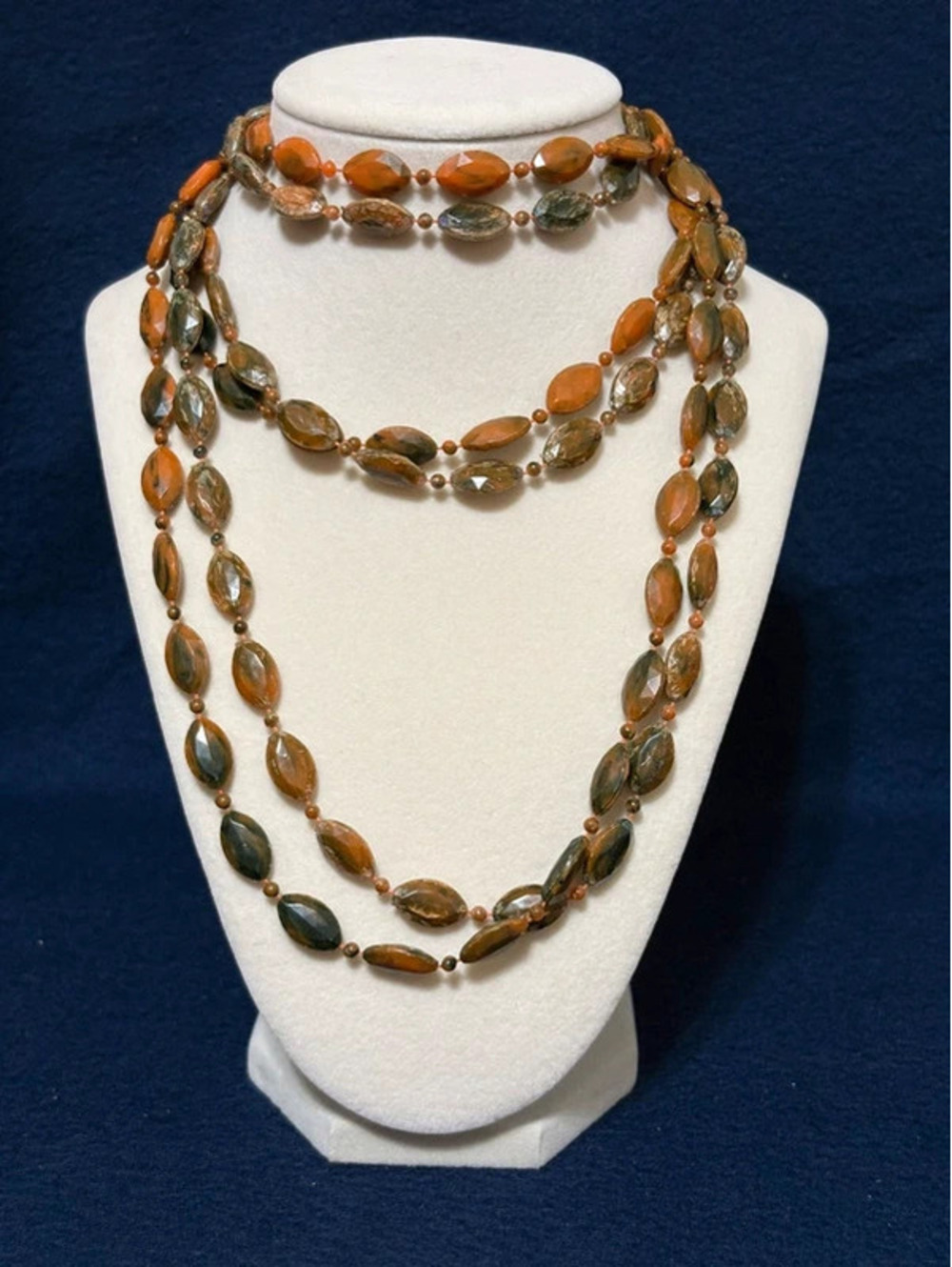 Long multi colored beaded Necklace